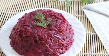 Beetroot salad with garlic - the best recipes for any occasion